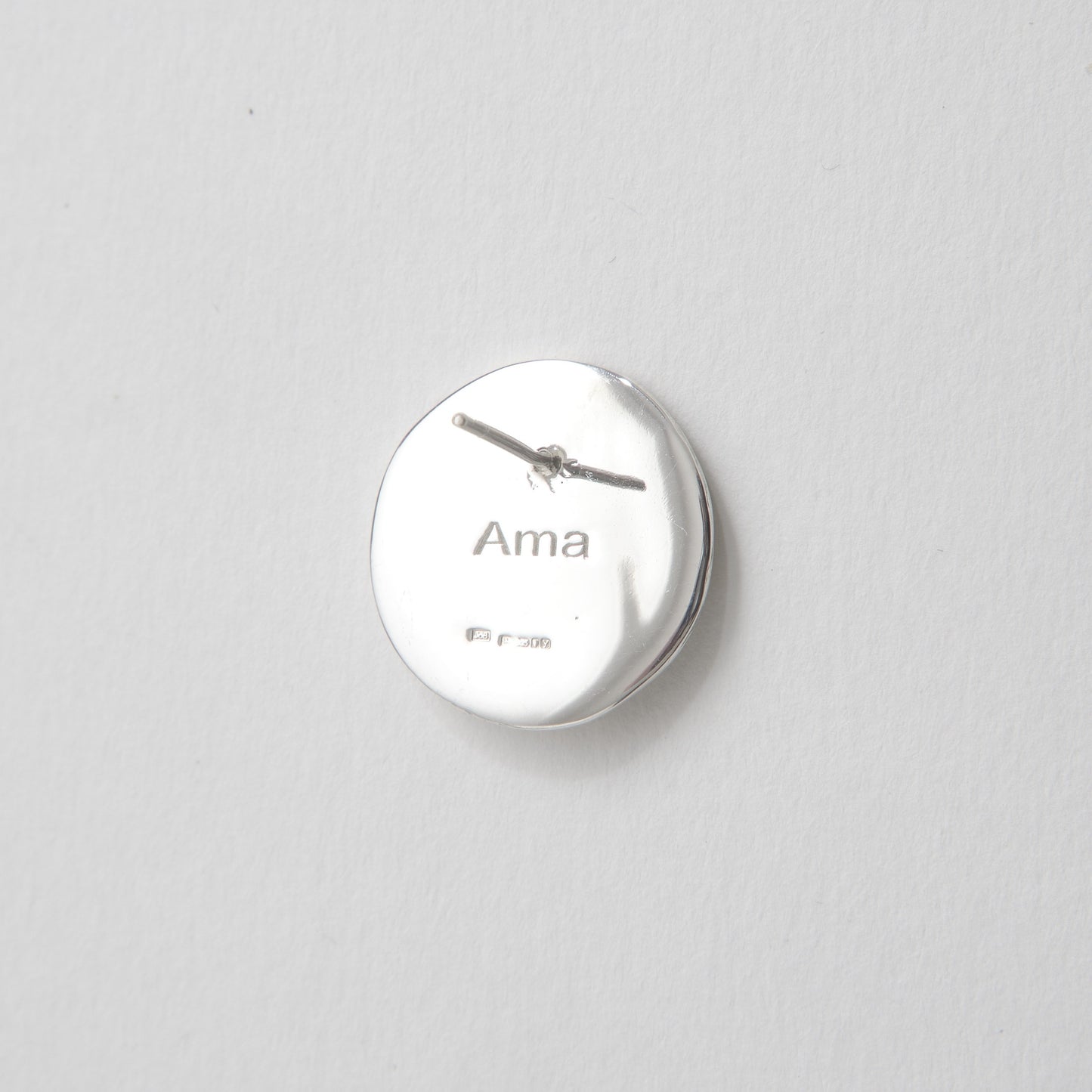 Ama Recycled Silver Stud Earrings